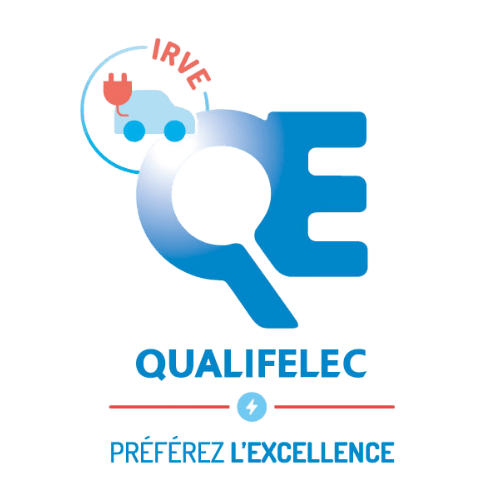 Logo certification IRVE qualifelec INFLUX